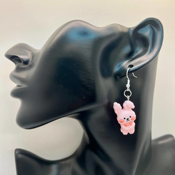 Bunny Earrings - Rabbit Earrings - Easter Earrings - Girl Earrings - DDLG - Picture 8 of 10